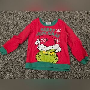 Kids Red Grinch Christmas Shirt